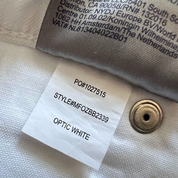 NYDJ Barbara Bootcut Jeans Womens Size 10 White Denim Mid-Rise Lift Tuck Stretch - Picture 16 of 16